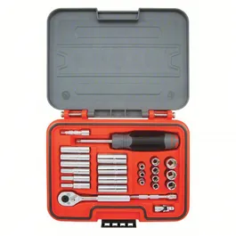 Think Pro Socket Set PROTO Socket Set: 1/4 in Drive Size, 25 Pieces, 3/16 in to 9/16 in Soc