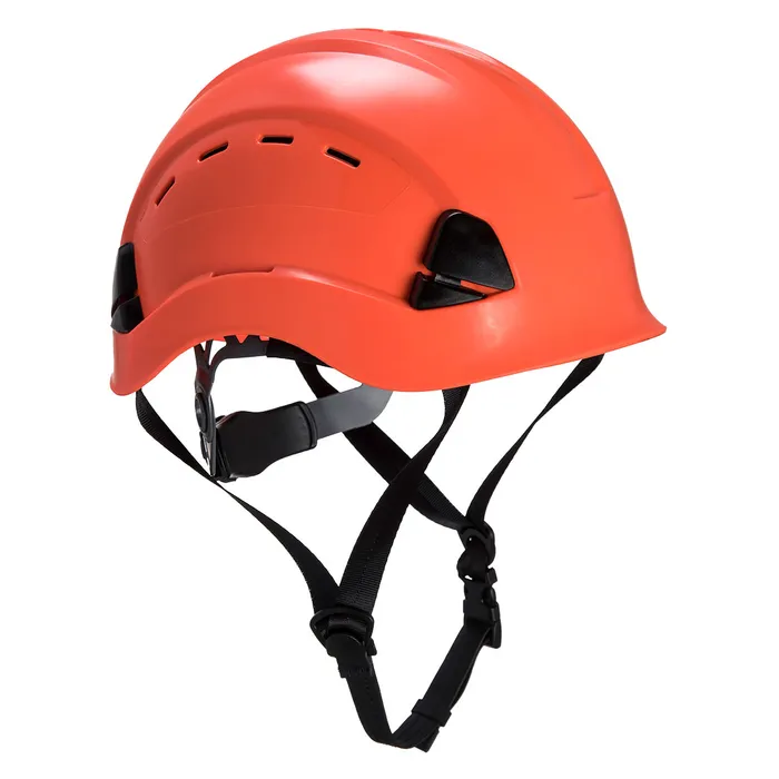 PS73 Height Endurance Mountaineer Helmet in high-visibility color with adjustable features and EN 12492 certification