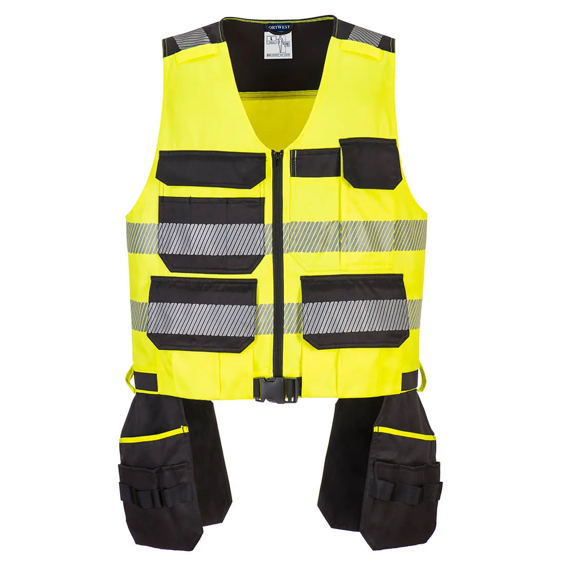 Portwest PW308 - PW3 Hi-Vis Class 1 Tool Vest, Yellow/Black