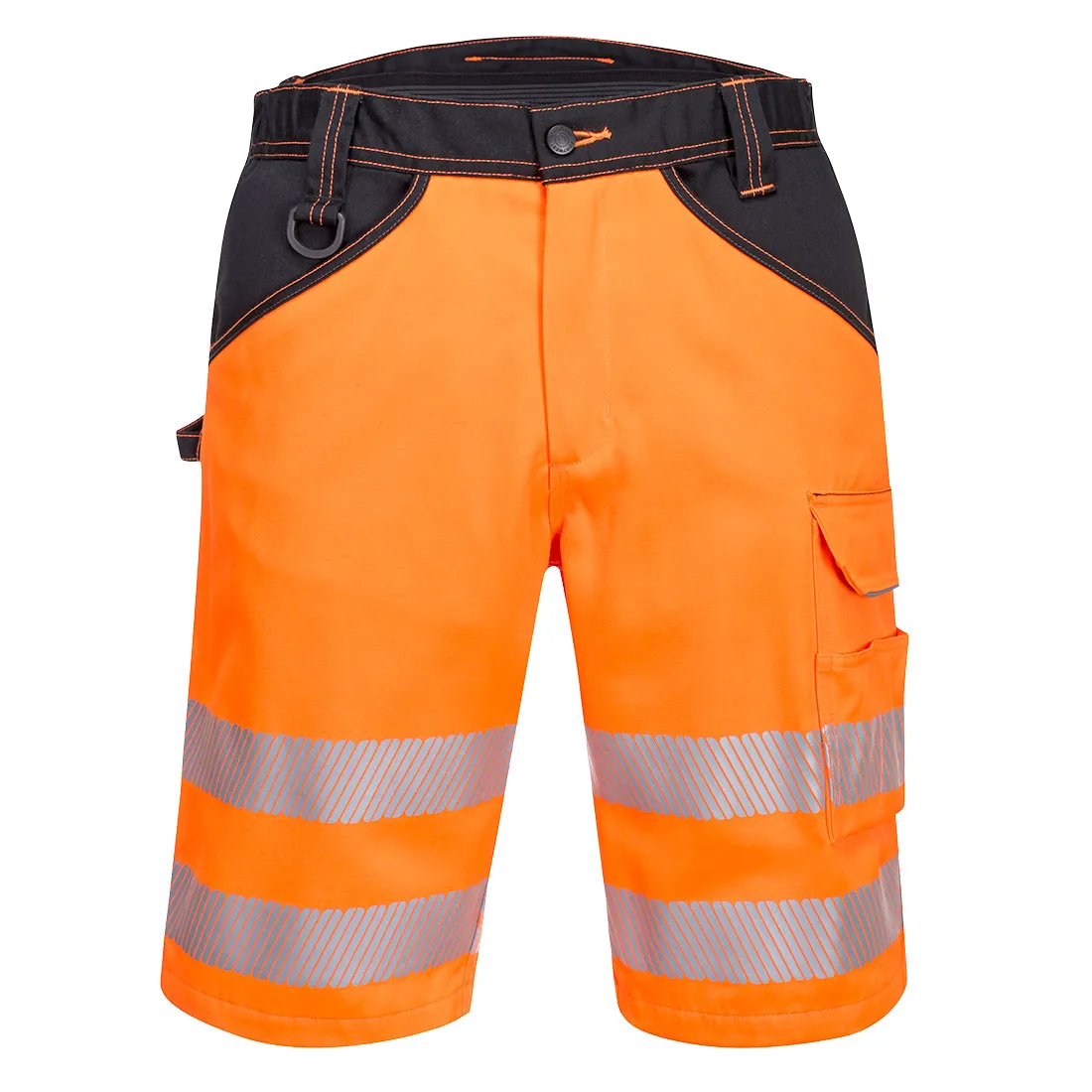 Portwest PW3 Hi-Vis Shorts Orange/Black - PW348 