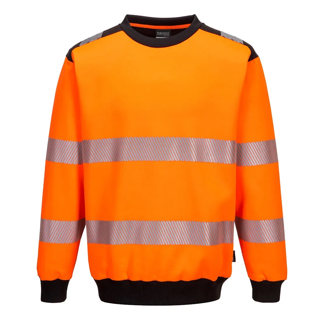 Portwest PW379 - PW3 Hi-Vis Sweatshirt, Orange/Black