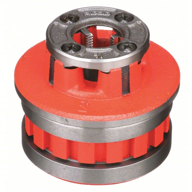 Ridgid Manual Threader Die Head: 12r ، for 1/2 in pipe ، npt ، alloy steel ، اليد اليمنى ، 4nv24 - Model 12 -R: (NPT)