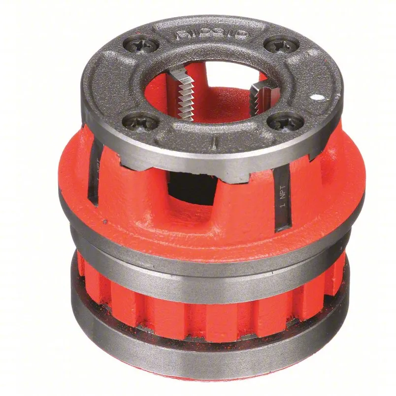 Ridgid Manual Threader Die Head: 12r ، for 1 in pipe ، npt ، alloy steel ، اليد اليمنى ، 4nv26 - Model 12 -R: (NPT)