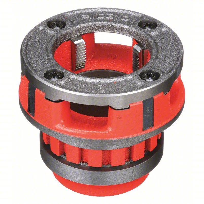 Ridgid Manual Threader Die Head: 12r ، for 2 in pipe ، npt ، alloy steel ، hand hand ، 4nv29 - model 12 -r: (npt)