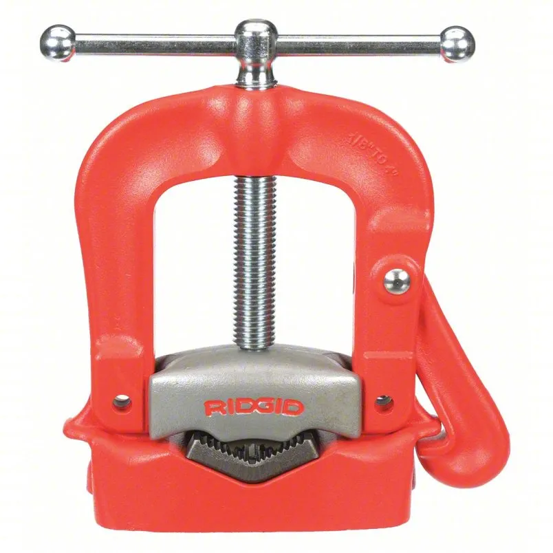 Ridgid Bench Yoke Vise: 0.13 in - 4 في نطاق حجم الأنابيب ، 12 في أقصى HT ، 12 في Min HT ، Metal ، 4NV31 - Model 40100