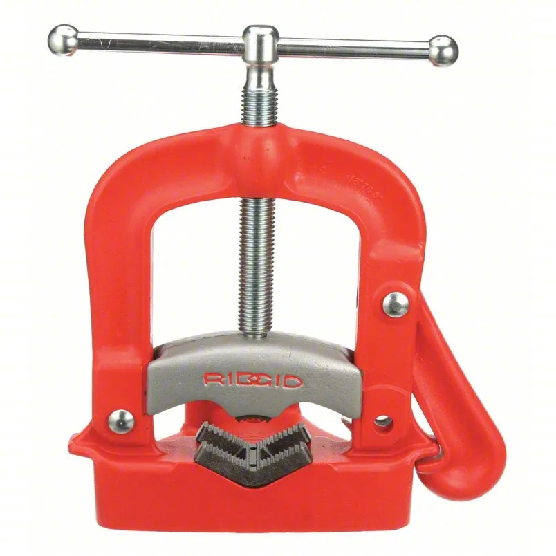 Ridgid Bench Yoke Vise: 0.13 in - 6 في نطاق حجم الأنابيب ، 17 في Max HT ، 17 في Min HT ، Metal ، 65 LB WT ، 4CPD9 - Model 40110