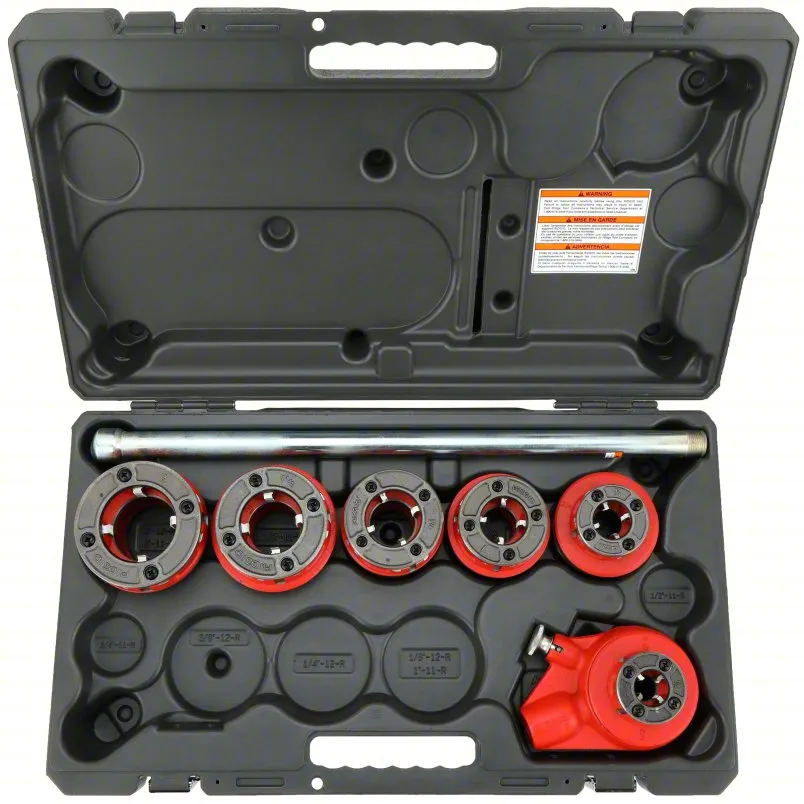 RIDGID 12-R Manual Ratchet Pipe Threader, 6 Dies, NPT, 4A508