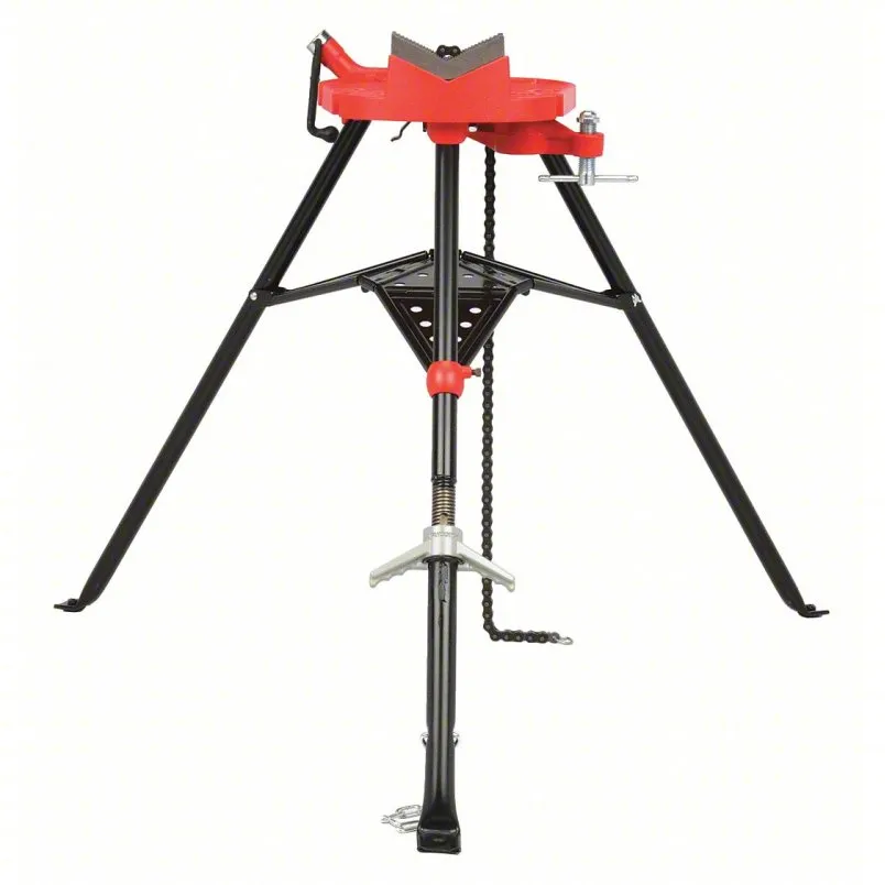 Ridgid Portable Chain ملزمة: ساق قابلة للطي ، 0.13 بوصة - 12 في نطاق حجم الأنابيب ، 48 في الحد الأقصى HT ، 36 في Min HT ، 13C595 - Model 36278