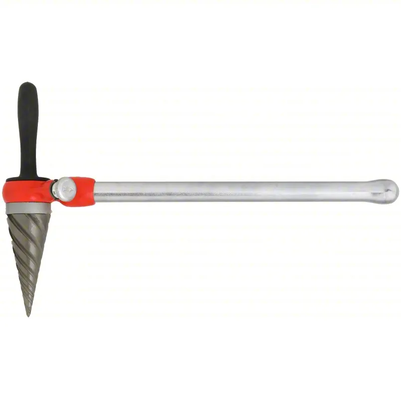 Ridgid Spiral Ratchet Pipe Reamer: البلاستيك/الصفائح المعدنية ، 2 في حجم أنبوب الحد الأقصى ، 1/4 في حجم أنبوب دقيقة ، 4A512 - Model 2 -S