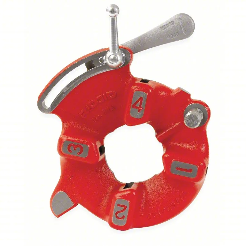 Ridgid Threading Machine Die Head: استخدم مع سلسلة 1215/300/535 ، مقابل 1/8 بوصة إلى 2 في الأنابيب ، NPT ، 4Z974 - Model 811a