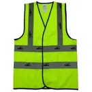 Vaultex Fabric Vest مع Vaittex تأملي ، Green-RKS