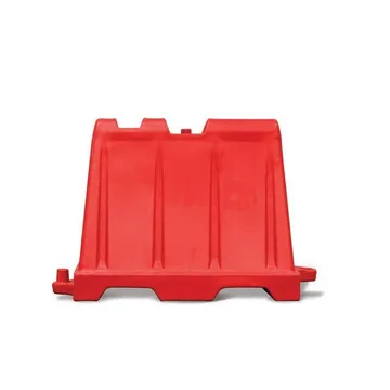 Injection Moulded Road Road Barrier - Red - 1M Size