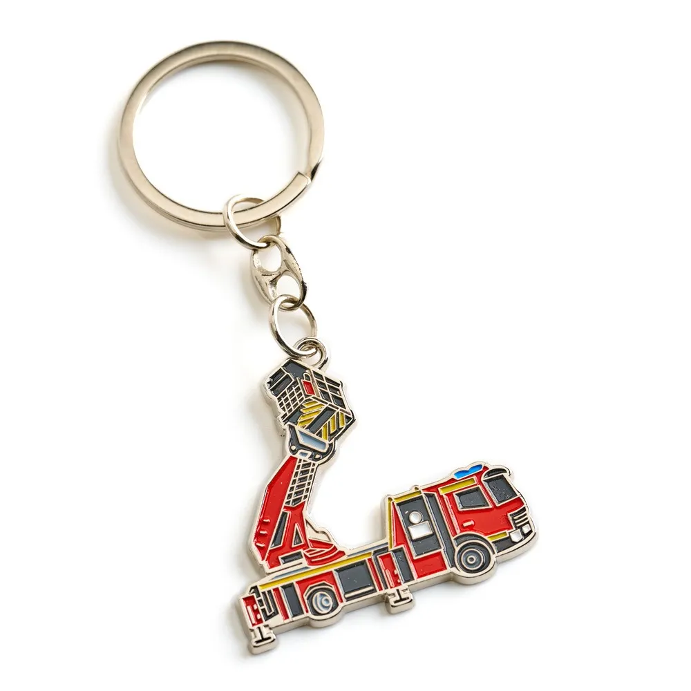 Rosenbauer aerial ladder-shaped keychain with key ring (RB-VI1831)