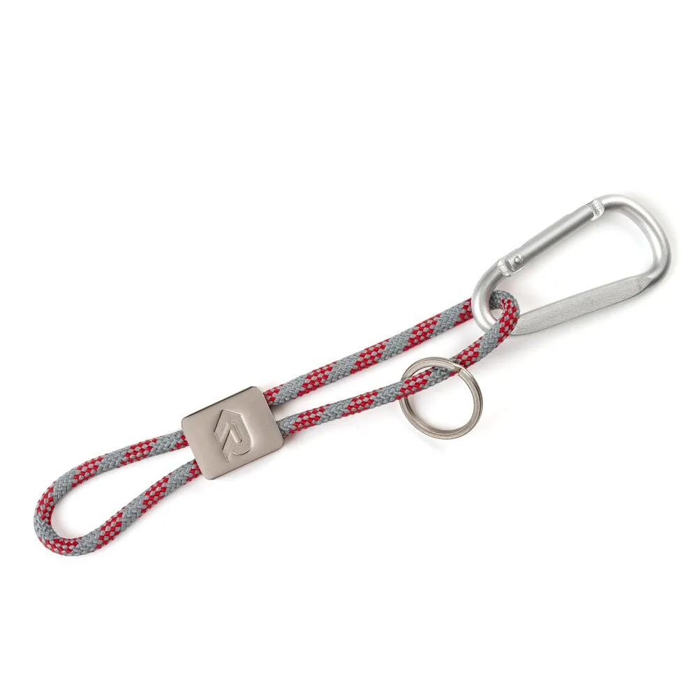 Rosenbauer Nylon Cord Key Ring with Carabiner and Key Ring and R-embossing - RB-VI1305