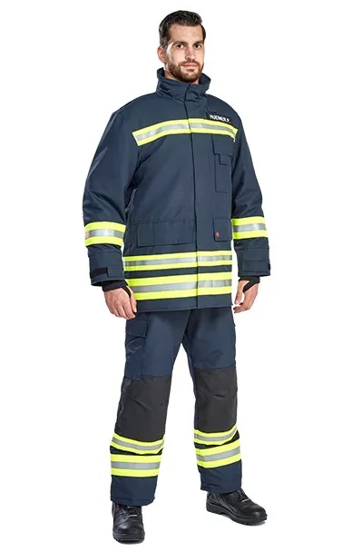 ROSENBAUER FIRE FIT 2  Protective Clothing, Trousers, Nomex Tough, Dark Blue, STD - 141351