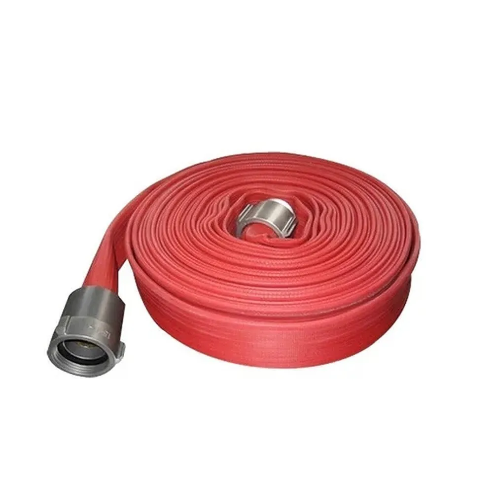 CHIEF FIRE UL Approved Rubber Covered Fire Hose, NFPA1961, NH Aluminium Coupling NFPA1963, 1 ½" X 15 M, 300 PSI