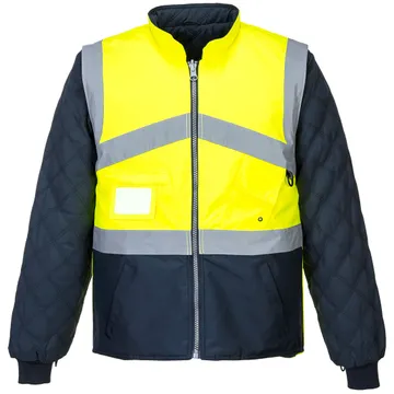 PORTWEST Hi-Vis Breathable 2-in-1 Contrast Reversible Jacket, Yellow/Navy - S769 