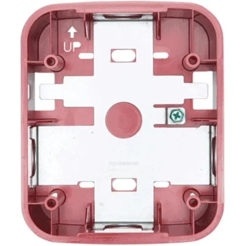 Notifier System Sensor SBBSPRL Wall Speaker Surface Mount Back Box – Red