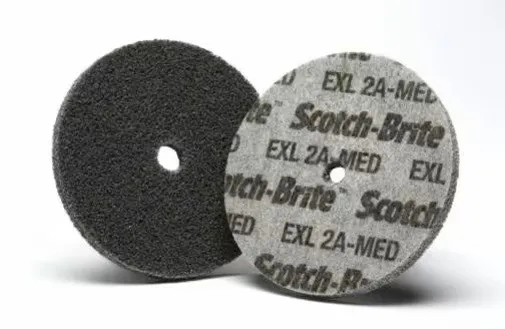 Scotch-Brite™ EXL Unitized Wheel, XL-UW, 2A MED, 3 in x 1/4 in x 1/4 in - SKU 7000028457