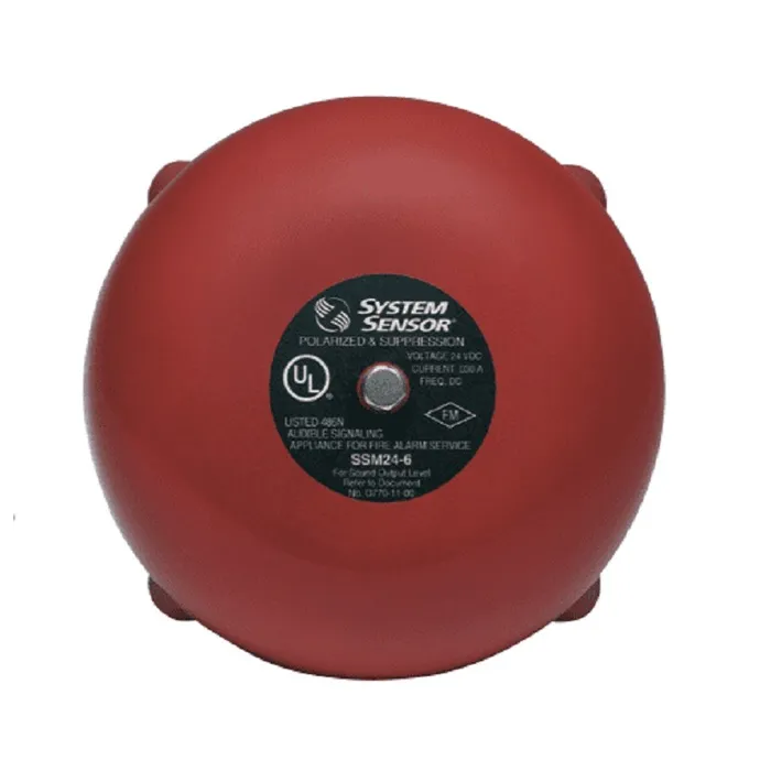 Notifier Audio Visual NOTIFIER Fire Alarm Bell, 6