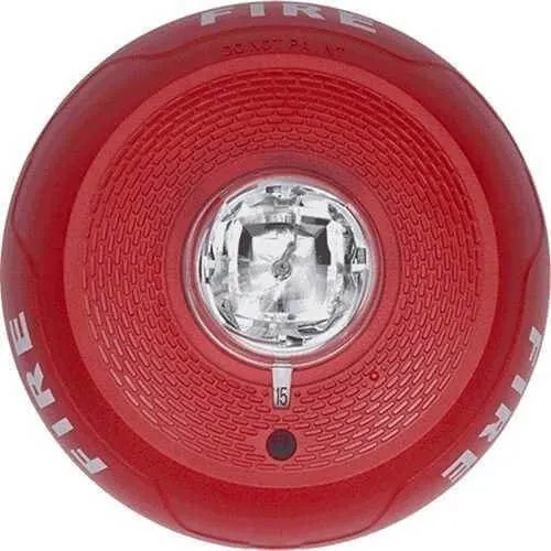 Notifier System Sensor SCRL Ceiling Strobe – Red, 12/24V Multi-Candela