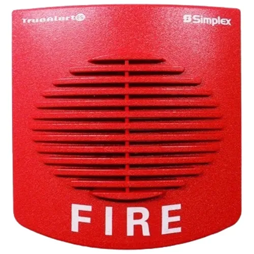 Simplex 49AO-WRF Wall Mount Audible Alarm Appliance Red