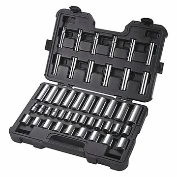 Socket Set 1/2 in Drive Size 44 Pieces