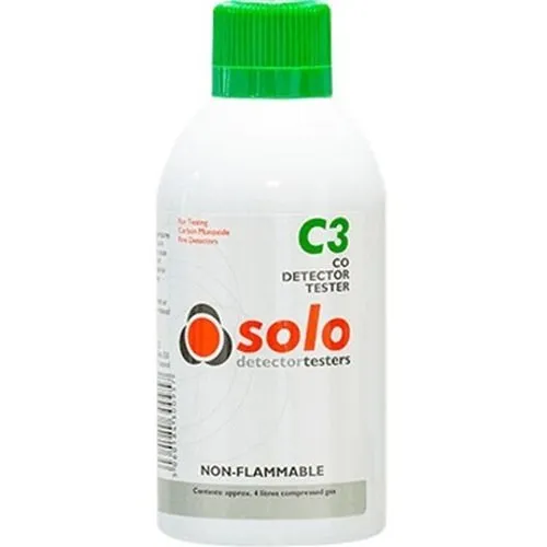 SOLO C3 CO Detector Tester Spray | Non-Flammable & Safe