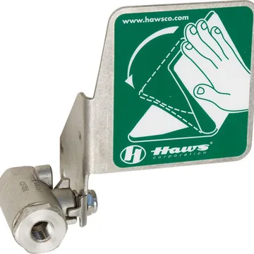 HAWS Ball Valve With Flag stainless steel push flag that operates a stay-