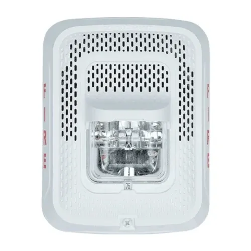 Notifier System Sensor SPSWL Wall Mount Speaker Strobe – White, Selectable Candela