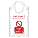 حاملات علامات السلامة Scafftag® "لا تستخدم السقالة" 