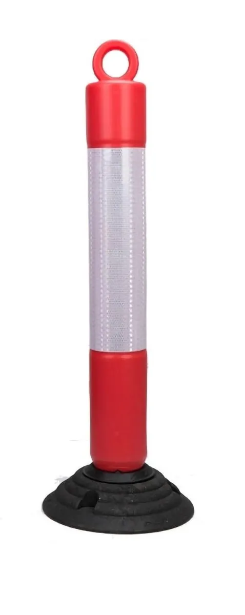 ZIBO Safety Traffic Post, 1M, with Reflective and rubber Base - STP100