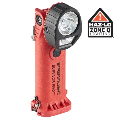 Streamlight 91820 Survivor Pivot ATEX Flashlight in Orange with Battery Carrier