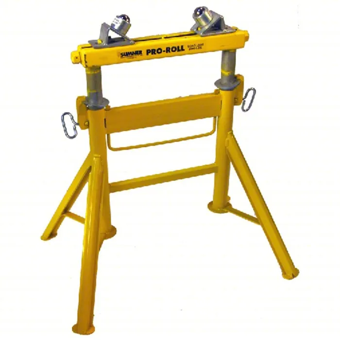 Sumner Mobile Pipe Rack SUMNER Roller Head Pipe Stand, 1,200 lb Load, 19F631, 780442