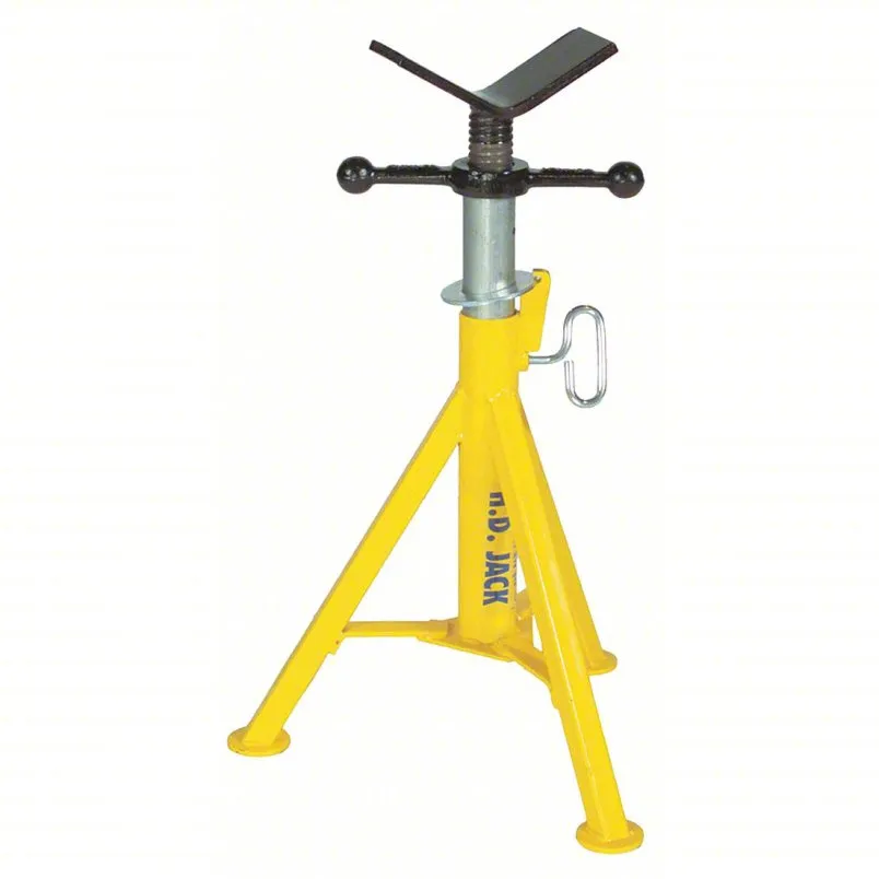 SUMNER V-Head Pipe Stand 19ZF73 with 2,500 lb max load and 36 in max height