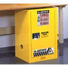 Justrite Sure-Grip® EX Compac Flammable Safety Cabinet, 12 Gallon, 1 Self-Close Door, Yellow - 8912201