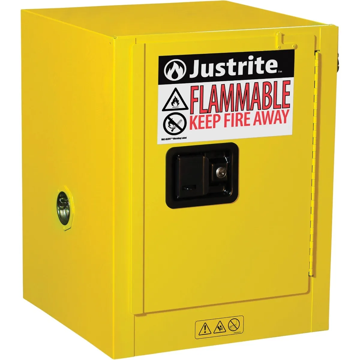 Justrite Sure-Grip® EX Countertop Flammable Safety Cabinet,. 890400, 4 Gallon,1 Manual Close Door