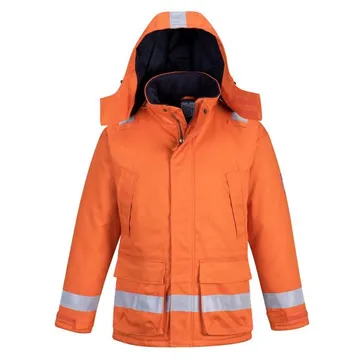Flame Retardant Winter Jacket, Color Orange - PPE Servic - TOSAI2-2J-OR
