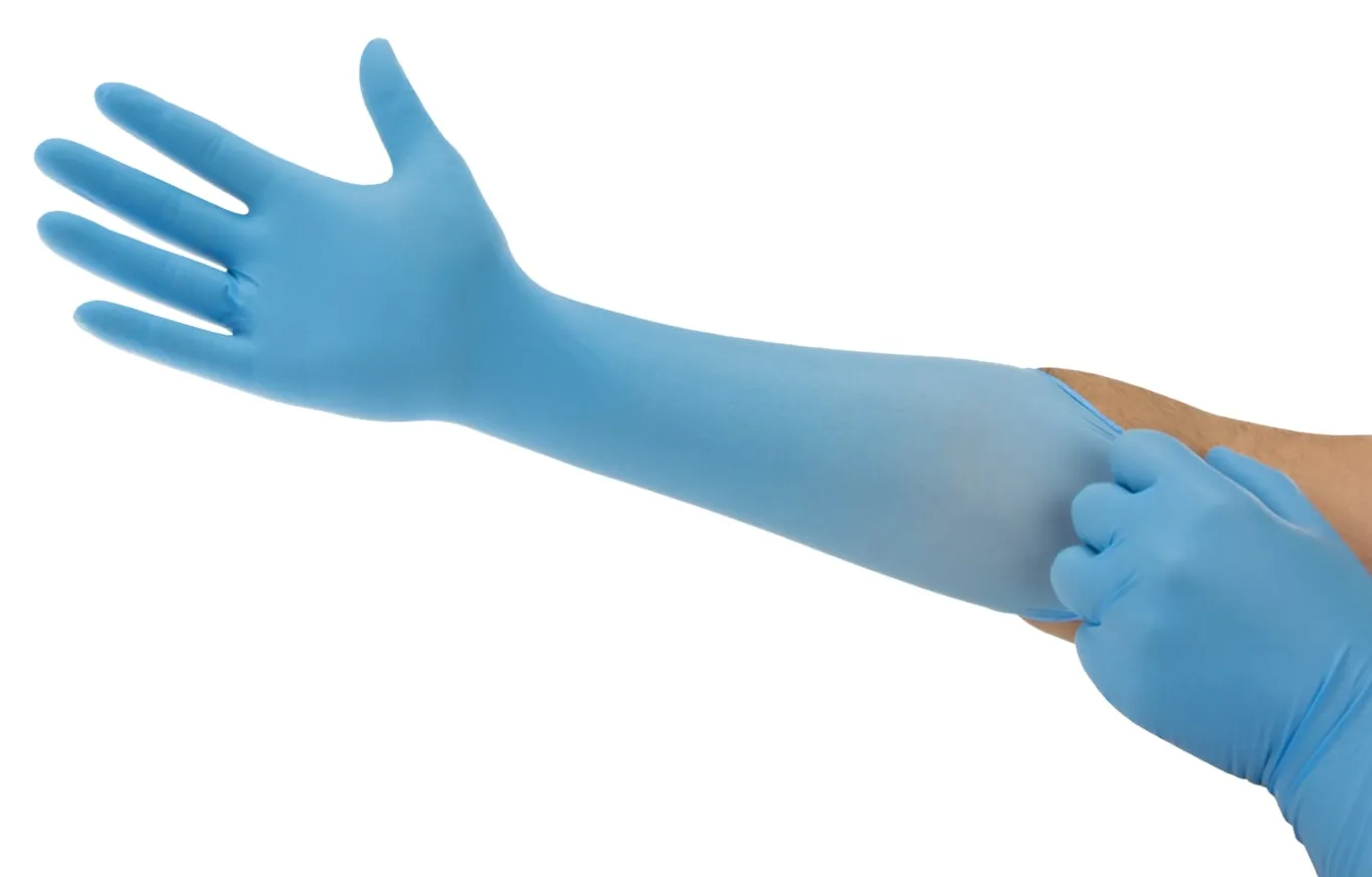 Ansell TouchNTuff™ 93-163 Series Blue Disposable Nitrile Powder Free Gloves