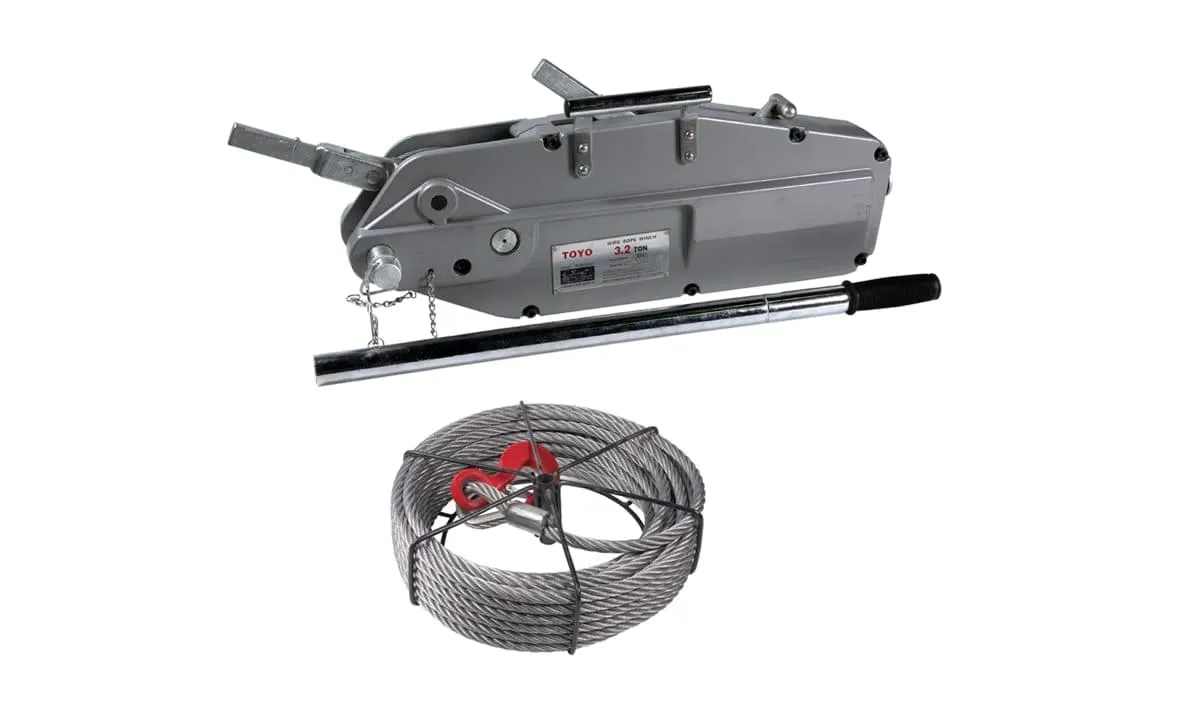 Toyo Wire Rope Winch 3.2 Ton - TL -WP032 (70WRW3.2x20)