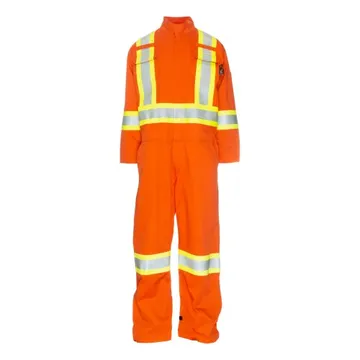Orange Color Medium Fabric Coverall 250gsm (100% Cotton)  - PPE Servic - TWSAI6-2C-OR