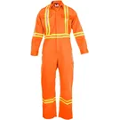 Orange Color Light Fabric Coverall 160gsm (100% Cotton) - PPE Servic - TWSAI7-2C-OR