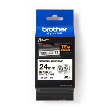 Brother Genuine Strong Adhesive Laminated Label - TZE-S251