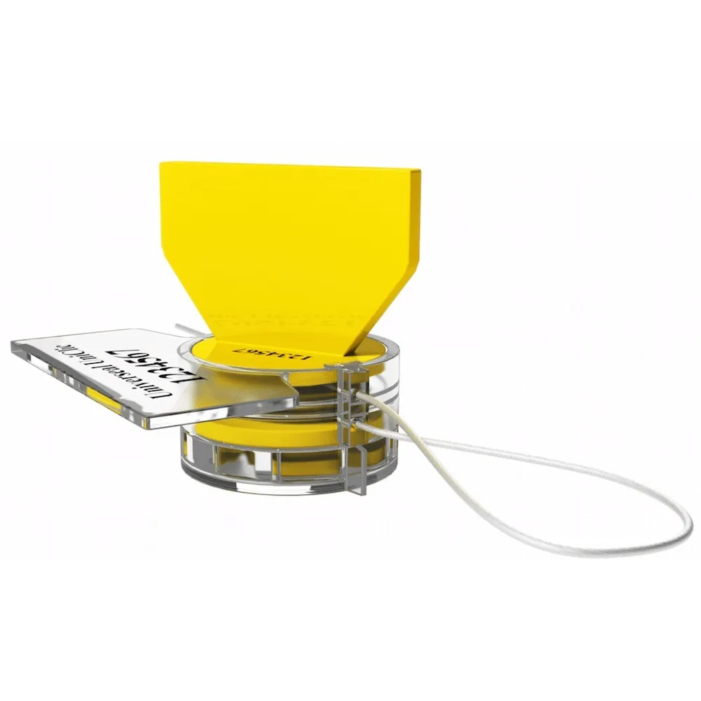 Leghorn TWIST SEAL Security Seal, Plastic, Yellow