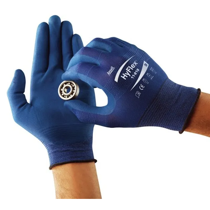 Ansell HyFlex 11-542 Lightest Weight High Cut Gloves, Size Ansell HyFlex 11-542 Lightest Weight High Cut Gloves, Size