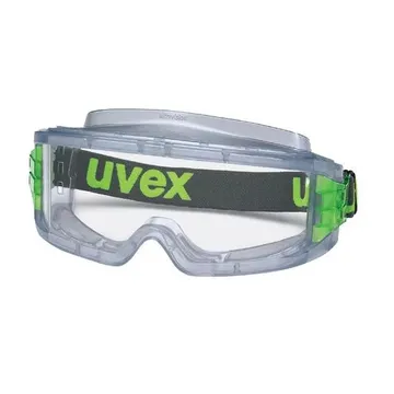 Uvex Ultravision Wide-vision Goggle 9301-716 with foam padding, anti-fog clear CA lens, EN 166 certified.
