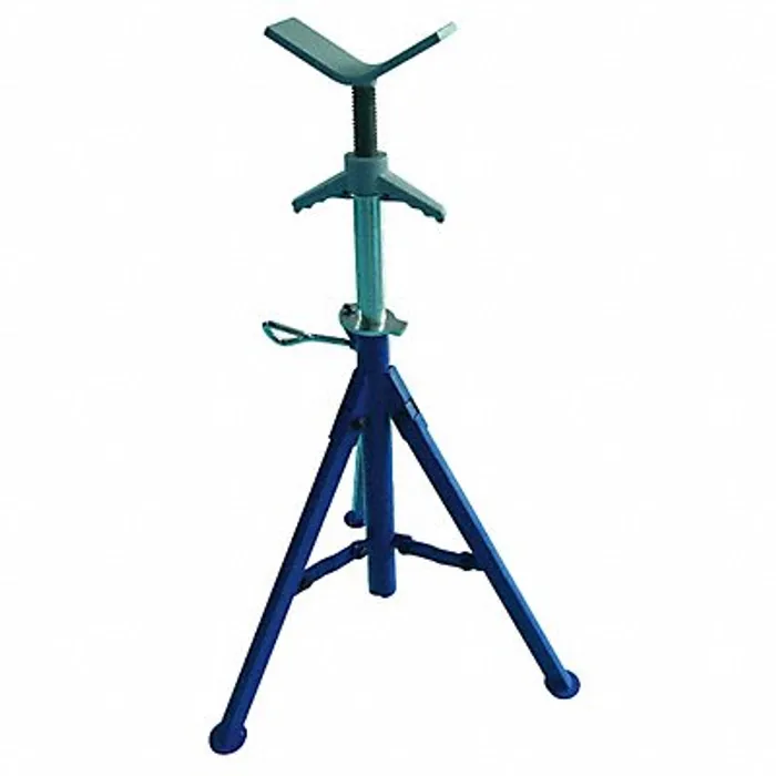 Mini Pipe Stand V Head Pipe Stand Adj 1/8-12 in 28-52 in