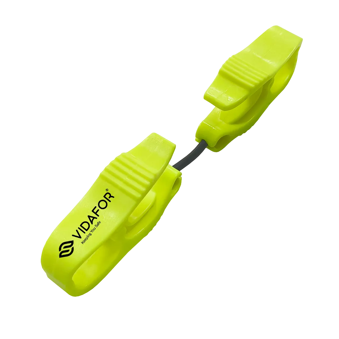 VIDAFOR Gloves Clip Model 1 yellow 6 3/8 inch safety glove holder clip