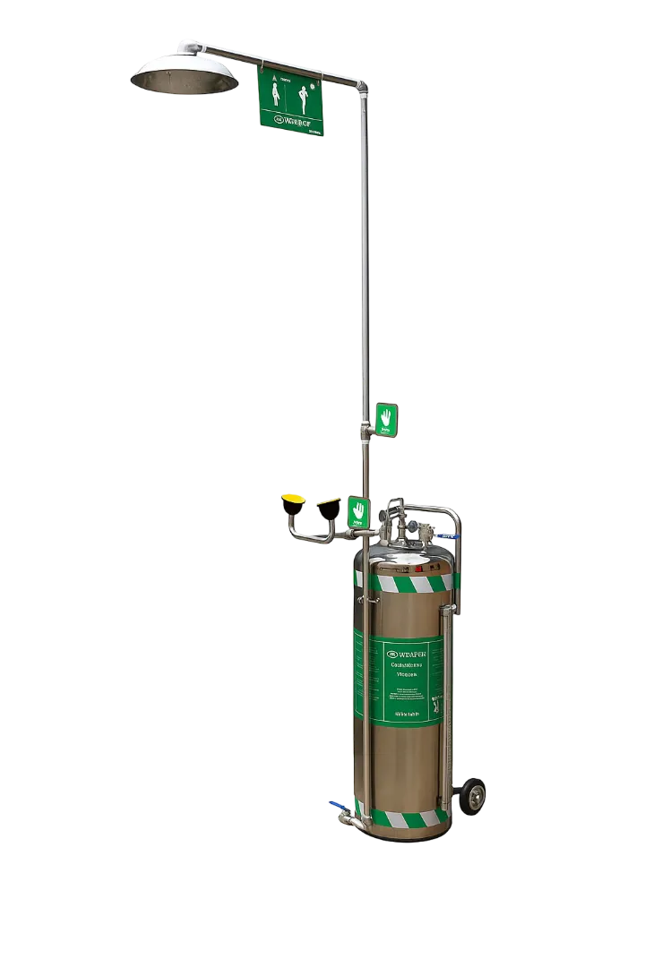 Vidafor Self-Contained Mobile Emergency Shower and Eyewash VCS-P01 safety unit