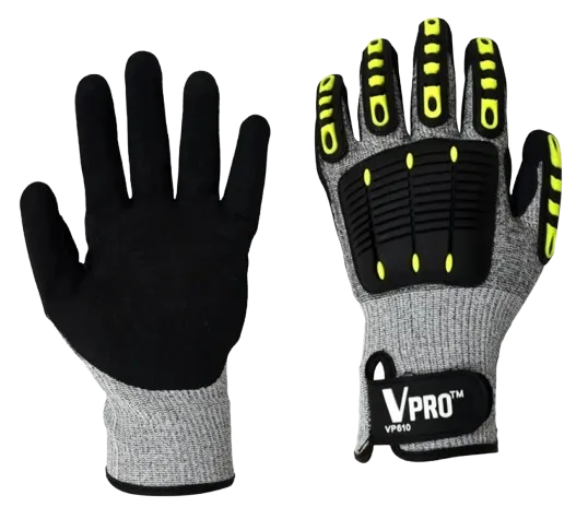 Vidafor VPro Impact Protection Glove, Sandy Nitrile TPR VP610